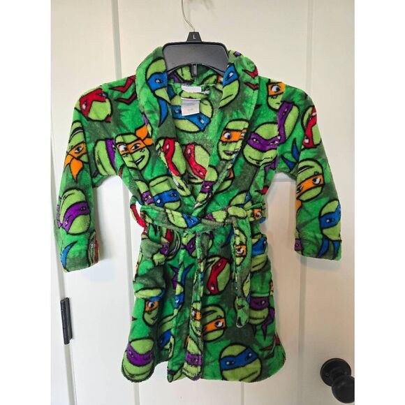 Teenage Mutant Ninja Turtles Bathrobe Sz XS (4) - Picture 1 of 5